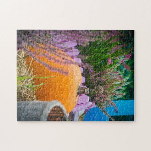 Houden blijft leven met grote pompoen legpuzzel (Horizontaal)