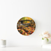 Houden Bridge en Creek in Herfst Ronde Klok (Huis)