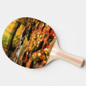 Houden Bridge en Creek in Herfst Tafeltennisbatje (Zijkant)
