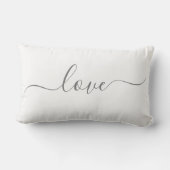 HOUDEN | Grijs en wit omkeerbaar lumbar Pillow Kussen (Achterkant)