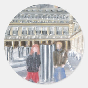 HOUDEN IN PARIJS RONDE STICKER