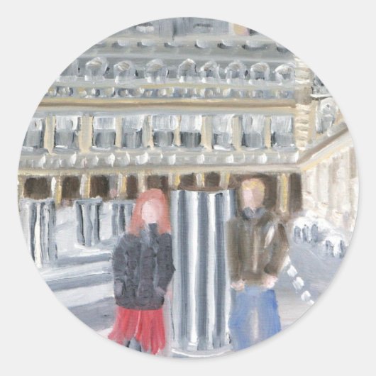 HOUDEN IN PARIJS RONDE STICKER (Voorkant)