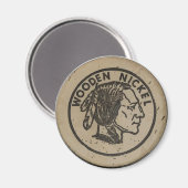 Houden Indische hoofdnikkel, tekst toevoegen Magneet (Voorkant / Achterkant)