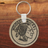 Houden Indische hoofdnikkel, voeg tekst Magnet toe Sleutelhanger (Voorkant)