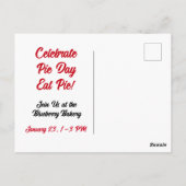 Houden je vrienden van taart? briefkaart (Achterkant)