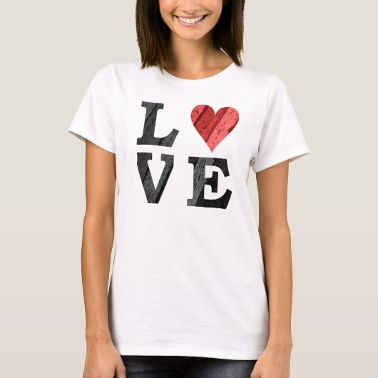 HOUDEN met hart T-shirt (Voorkant)