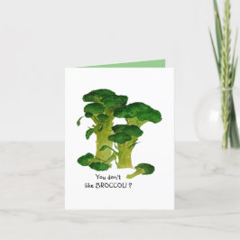 Houden of NIET van Broccoli Kaart