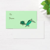 Houden op zeeen schildpadden cadeau labels visitekaartjes (Bureau)