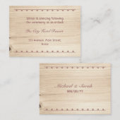 Houden opvangbehuizing informatiekaartje (Voorkant / Achterkant)