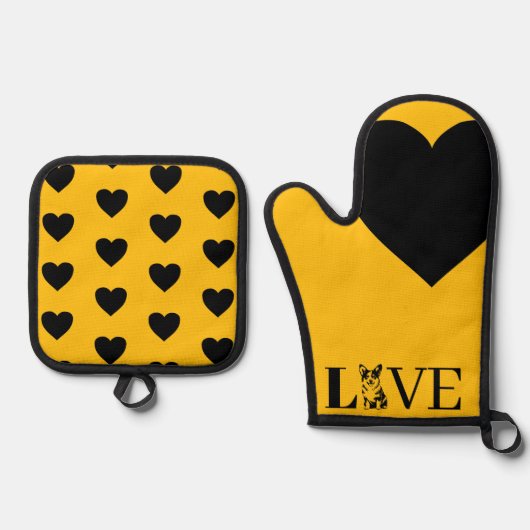 HOUDEN OVENWANT & PANNENLAP SET (Voorkant)