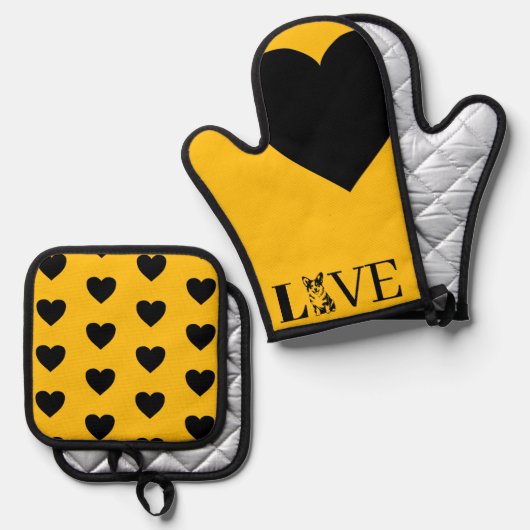 HOUDEN OVENWANT & PANNENLAP SET (Voorkant / Achterkant)