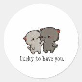 HOUDEN RONDE STICKER (Voorkant)