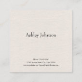 Houden textuur Moderne stijl Vierkante Visitekaartje (Achterkant)