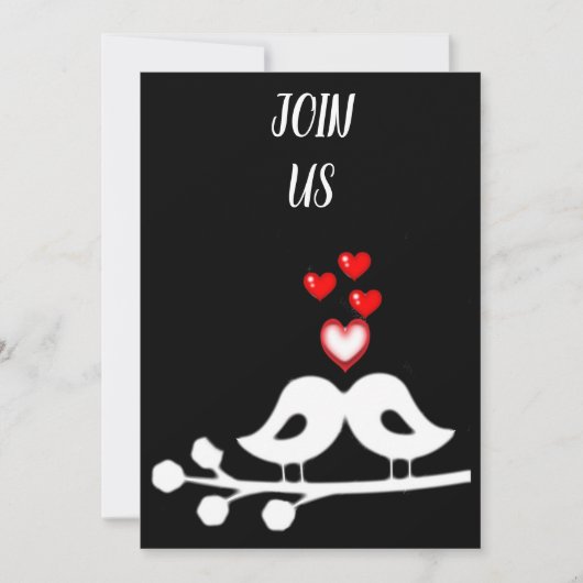 HOUDEN ***VALENTIJN *** PARTIJINVITATIE KAART (Voorkant)