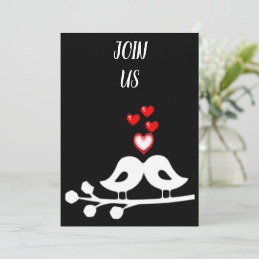 HOUDEN ***VALENTIJN *** PARTIJINVITATIE KAART (Staand voorkant)