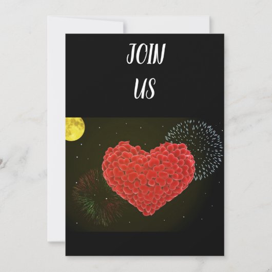 HOUDEN ***VALENTIJN *** PARTIJINVITATIE KAART (Voorkant)