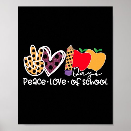 Houden van 100 dagen school poster (Voorkant)