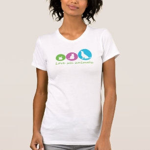 houden van alle dieren t-shirt