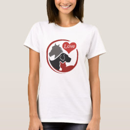 houden van alle dieren t-shirt