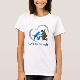 houden van alle dieren t-shirt