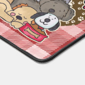 Houden van alle honden Red Plaid Bureaumat (Hoek)