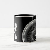 houden van de geurstraalbrandstof tweekleurige koffiemok (Center)