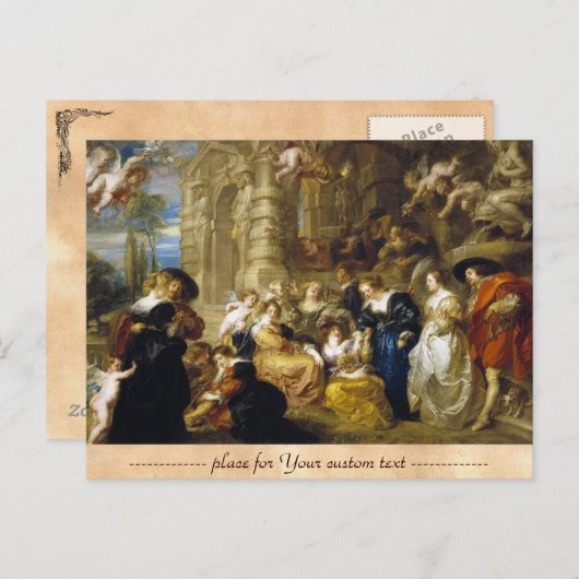 Houden van de Liefde Peter Paul Rubens meesterwerk Briefkaart (Voorkant / Achterkant)