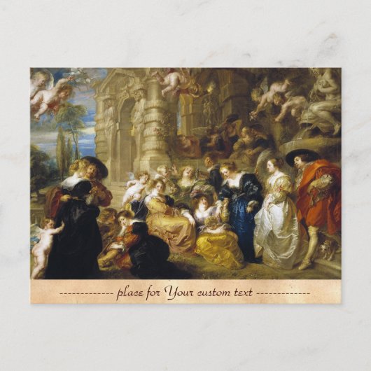 Houden van de Liefde Peter Paul Rubens meesterwerk Briefkaart (Voorkant)