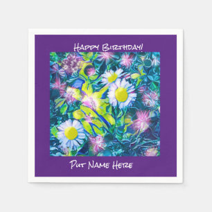 Houden van de liefde Wildbloemen Birthday Napkins Servet
