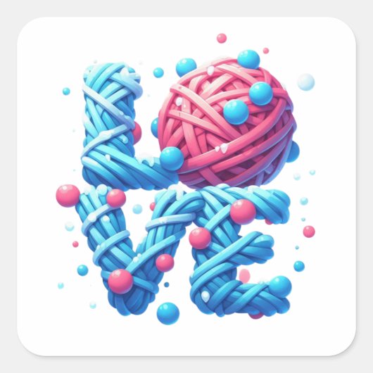 HOUDEN VIERKANTE STICKER (Voorkant)