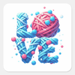 HOUDEN VIERKANTE STICKER