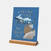 Houden we van Michigan? Wij doen aan wal! Pas het  Acryl Bord (Hoek)
