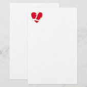 Houdend van hart briefpapier (Voorkant / Achterkant)