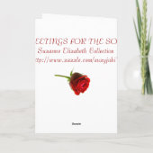 HOUDEND VAN U HET COLLECTIE VAN DE GIFT FEESTDAGEN KAART (Achterkant)