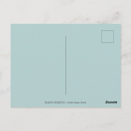 HOUDENDE GARDIAN ANGEL, CEMETERY MOURY ART RIP BRIEFKAART (Achterkant)