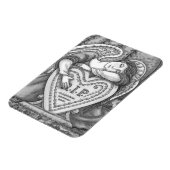 HOUDENDE GARDIAN ANGEL, CEMETERY MOURY ART RIP MAGNEET (Linkerzijde)