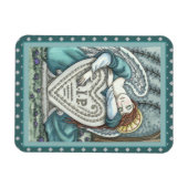 HOUDENDE GARDIAN ANGEL, CEMETERY MOURY ART RIP MAGNEET (Horizontaal)