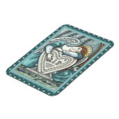 HOUDENDE GARDIAN ANGEL, CEMETERY MOURY ART RIP MAGNEET (Linkerzijde)