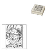 HOUDENDE GARDIAN ANGEL, CEMETERY RUBBER STAMP RUBBERSTEMPEL (Gestempeld)