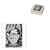 HOUDENDE GUARDIAN ANGEL-CEMETERY, GRAVE RUBBER STA RUBBERSTEMPEL (Gestempeld)