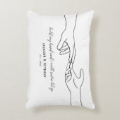 Houdende handen koppel citaat accent kussen (Voorkant(Verticaal))