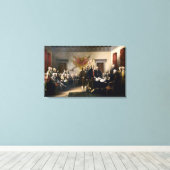 houdende ondertekening van de onafhankelijkheidsve canvas afdruk (Insitu (Houten vloer))