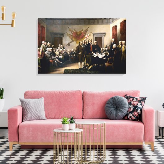 houdende ondertekening van de onafhankelijkheidsve canvas afdruk (Insitu (Woonkamer))