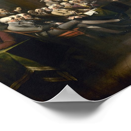 houdende ondertekening van de onafhankelijkheidsve poster (Hoek)