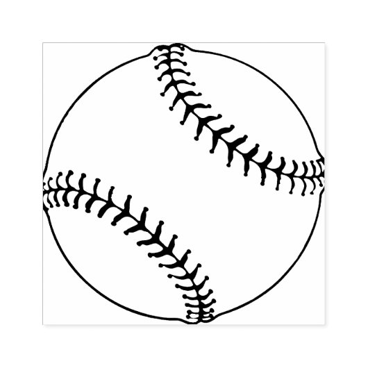 Houdenstang voor honkbalontwerp rubberstempel (Afrduk)