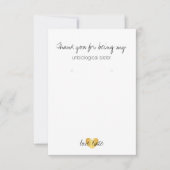 Houder/Hartelijk dank - Harde glam Gold Bedankkaart (Voorkant)