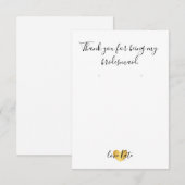 Houder/Hartelijk dank - Harde glam Gold Kaart (Voorkant / Achterkant)