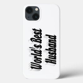 Houder met zwarte tekst iPhone hoesje