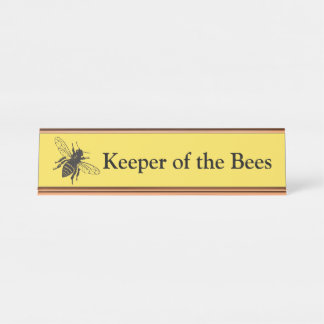 Houder van de Bees Desk-naamplaat