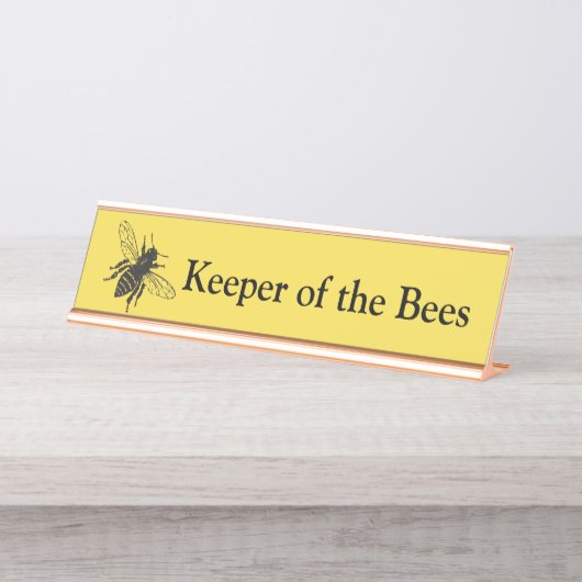 Houder van de Bees Desk-naamplaat (Voorkant)